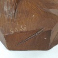 Folk art sculpture signed by Clement Dubé, astray - 4