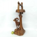 Folk art sculpture signed by Clement Dubé, astray - 6