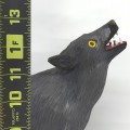 Wooden wolf folk art sculpture  - 2