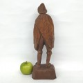 Folk art sculpture signed Caron  - 2