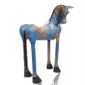 Sculpture en papier mâché par Eddyenne Rodrigue, Le globe Trotter, cheval  - 4