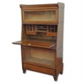 Antique oak desk-bookcase  - 2