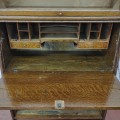 Antique oak desk-bookcase  - 3