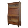 Antique oak desk-bookcase  - 1