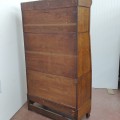 Antique oak desk-bookcase  - 9