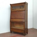 Antique oak desk-bookcase  - 10