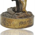 Antique bronze statue signed Bruno Yartel  - 2