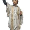 St François Xavier 5 feet tall statue signed Thomas Carli - 3