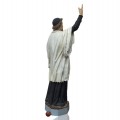 St François Xavier 5 feet tall statue signed Thomas Carli - 5