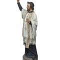 St François Xavier 5 feet tall statue signed Thomas Carli - 7