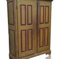 Superbe armoire antique à multiple caissons soulevés en pin (dans son jus), clous forgés - 8