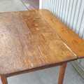 Antique one panel country table  - 3