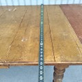 Antique table with 2 panels  - 6