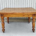 Antique table with 2 panels  - 7