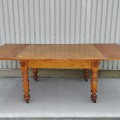 Antique table with 2 panels  - 9