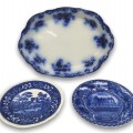 Vintage flow blue dishes - 1