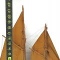 Miniature sialboat with wooden sails  - 4